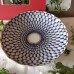 Gold Cobalt Net Cake Dish Russian Lomonosov porcelain