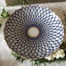 Gold Cobalt Net Cake Dish Russian Lomonosov porcelain