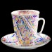 Coffee cup and saucer, Arabesque pattern, May Arabesque form, IFZ, New.