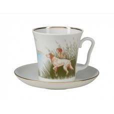 Cup (goblet) with saucer, Leningrad design 