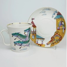 Cup (goblet) with saucer, Leningrad design, Porfiry vase, IFZ, NEW