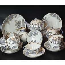 Vintage Tulip form tea set, Moon pattern, 6/17, LFZ
