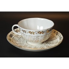 Vintage Tulip form teacup and saucer, 