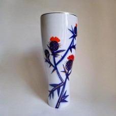 Vintage “Thistle” Vase, LFZ, USSR porcelain, 1960s.