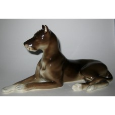 Beautiful Large Great Dane Lomonosov porcelain figurine