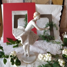 Ballerina 1950s USSR rare LZFI porcelain figurine