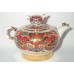 Unique Russian Teapot Golden Cockerels Lomonosov porcelain