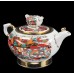 Unique Russian Teapot Golden Cockerels Lomonosov porcelain