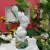 The trumpeter hare USSR Lomonosov porcelain figurine 1950s