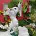 The trumpeter hare USSR Lomonosov porcelain figurine 1950s