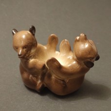 Porcelain egg holder with bears. LFZ. For decoration.