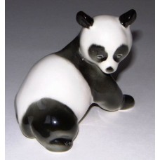 Beautiful Panda Lomonosov porcelain figurine