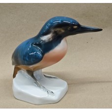 Beautiful kingfisher old German Lichte VEB / Heubach porcelain figurine 1920-1949