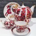 Unique Russian Teapot Set Horse with Golden Mane Lomonosov porcelain