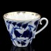 Cobalt Gold cup, saucer and plate Bluebells Lomonosov porcelain