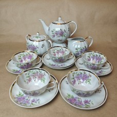 Lilac Teaservice 6/15, Dulevo, 1963.
