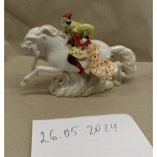 Ivan on the horse with firebird USSR porcelain figurine 1950s