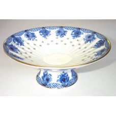 Amazing Cobalt Gold Centerpiece Bowl Basket Lomonosov porcelain