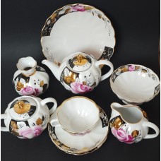 Tea Service, 24 pcs, Gilt 