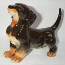 Beautiful Dachshund Lomonosov porcelain figurine