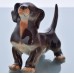 Beautiful Dachshund Lomonosov porcelain figurine