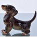 Beautiful Dachshund Lomonosov porcelain figurine