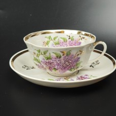 LFZ cup with gilt wear, Dulevo saucer in excellent condition.