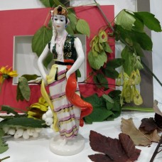 Oriental dancer USSR rare LZFI porcelain porcelain figurine 1950s