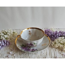 Lilac Teacup Set Dulevo USSR N7