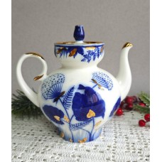 Vintage Teapot Dandelion Lomonosov Porcelain Made in USSR