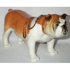 Large English Bulldog Lomonosov porcelain figurine