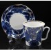 Cobalt Gold Mug and Saucer Cobalt Birds Lomonosov porcelain