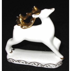 USSR 1920s Deer Lomonosov porcelain figurine