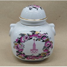 Moscow Olympics Teapot, LFZ, USSR porcelain.