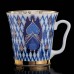Cobalt Gold Mug and Saucer Church Russian Imperial Lomonosov PorcelainIt was made in the Lomonosov Porcelain Factory in St. Petersburg, Russia former
