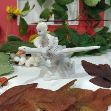 Boy on the Geese-swans1950s USSR LZFI porcelain figurine