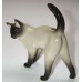 Graceful Siamese Cat Lomonosov porcelain figurine