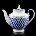 This elegant 22 K Gold Cobalt Net porcelain teapot with a magnificent original design will complement any meal - whether it is an ordinary tea party w