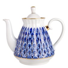 Teapot Forget-Me-Not Russian Imperial Lomonosov Porcelain