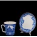 Mug and Saucer Russian Church Imperial Lomonosov Porcelain