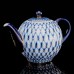 This elegant Gold Cobalt Net porcelain teapot with a magnificent original design will complement any meal - whether it is an ordinary tea party with f