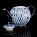 This elegant Gold Cobalt Net porcelain teapot with a magnificent original design will complement any meal - whether it is an ordinary tea party with f