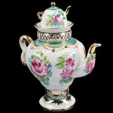Rare Teapot Russian Imperial Lomonosov Porcelain