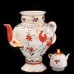 Unique Teapot Cockerels Russian Imperial Lomonosov Porcelain